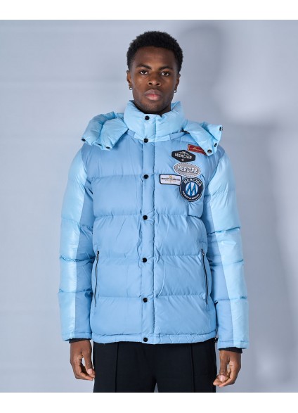 Mercier OG Badge Panelled Jacket - Sky Blue