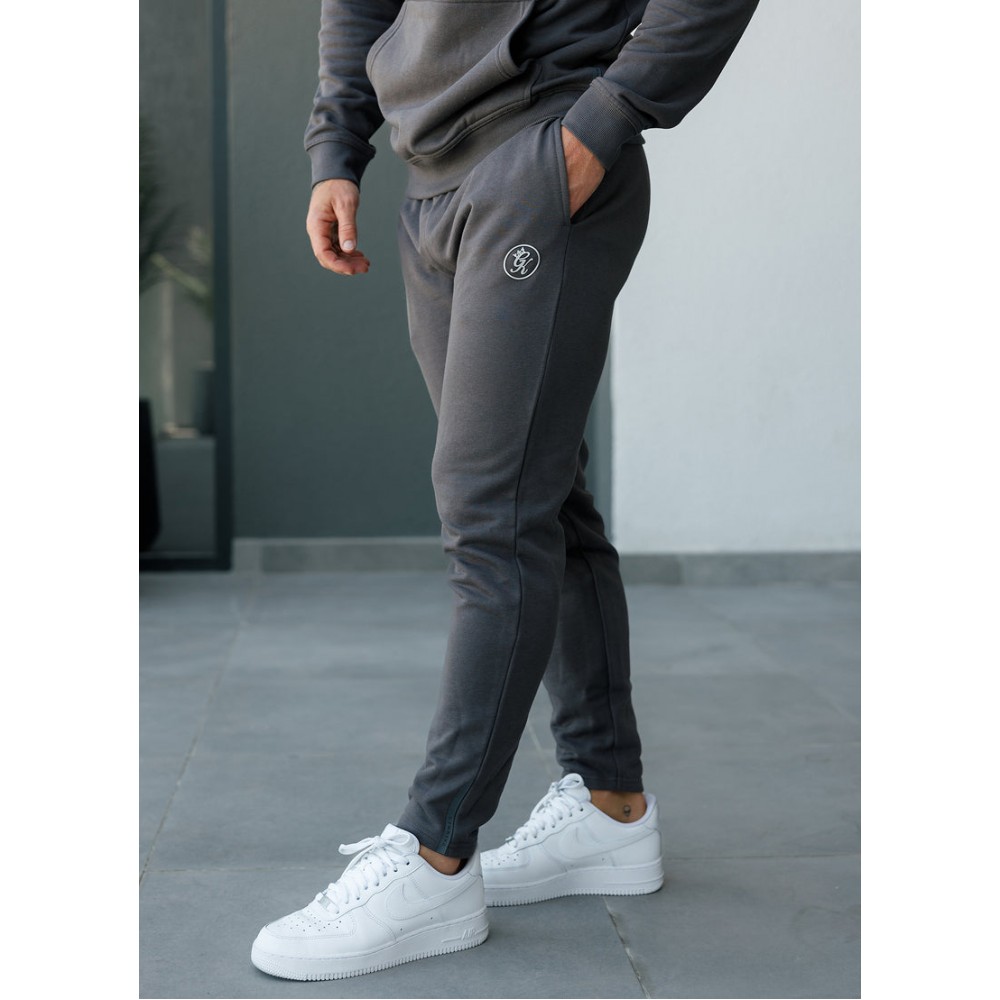 Gym King Pro Logo Jogger - Onyx Grey