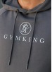 Gym King Pro Logo Hood - Onyx Grey