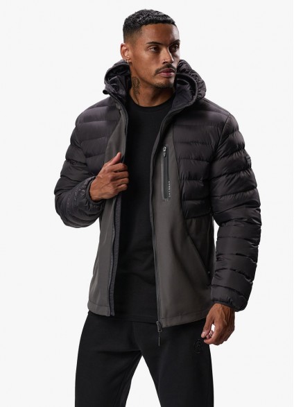 Gym King Summit Hybrid Jacket - Black/Grey