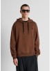 ANTONY MORATO BOXY-FIT HOODIE WITH FLOCK RUBBER LOGO - TOBACCO ANTONY MORATO BOXY-FIT HOODIE WITH FLOCK RUBBER LOGO - TOBACCO