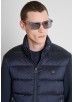 ANTONY MORATO SLIM-FIT COAT IN PADDED SHIOZE NYLON WITH SCUBA INSERTS - MARINE BLUE ANTONY MORATO SLIM-FIT COAT IN PADDED SHIOZE NYLON WITH SCUBA INSERTS - MARINE BLUE