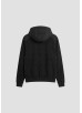 ANTONY MORATO SLIM-FIT COAT IN PADDED TECHNO FABRIC WITH CONTRAST INSERTS - BLACK