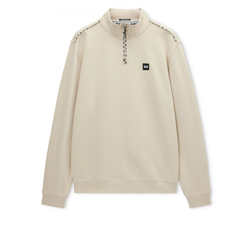 Weekend Offender Matisa Quarter Zip Sweatshirt - Cement
