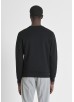 ANTONY MORATO SLIM FIT COTTON BLEND SWEATSHIRT WITH RUBBERISED TIGER PRINT - BLACK COLOURWAY