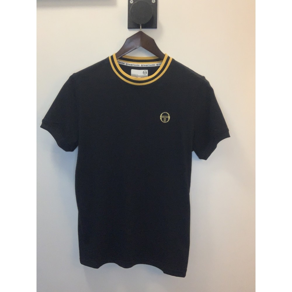 Sergio Tacchini Rainer SS Tee - Black/Old Gold