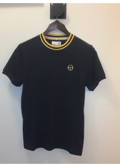Sergio Tacchini Rainer SS Tee - Black/Old Gold