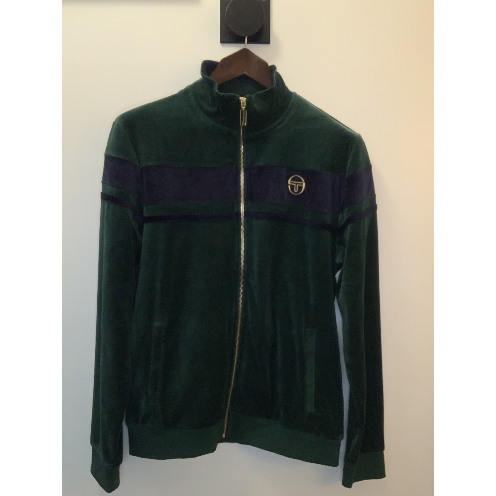 Sergio Tacchini Dararindo Velour Track Top - RainForest