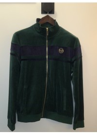 Sergio Tacchini Dararindo Velour Track Top - RainForest