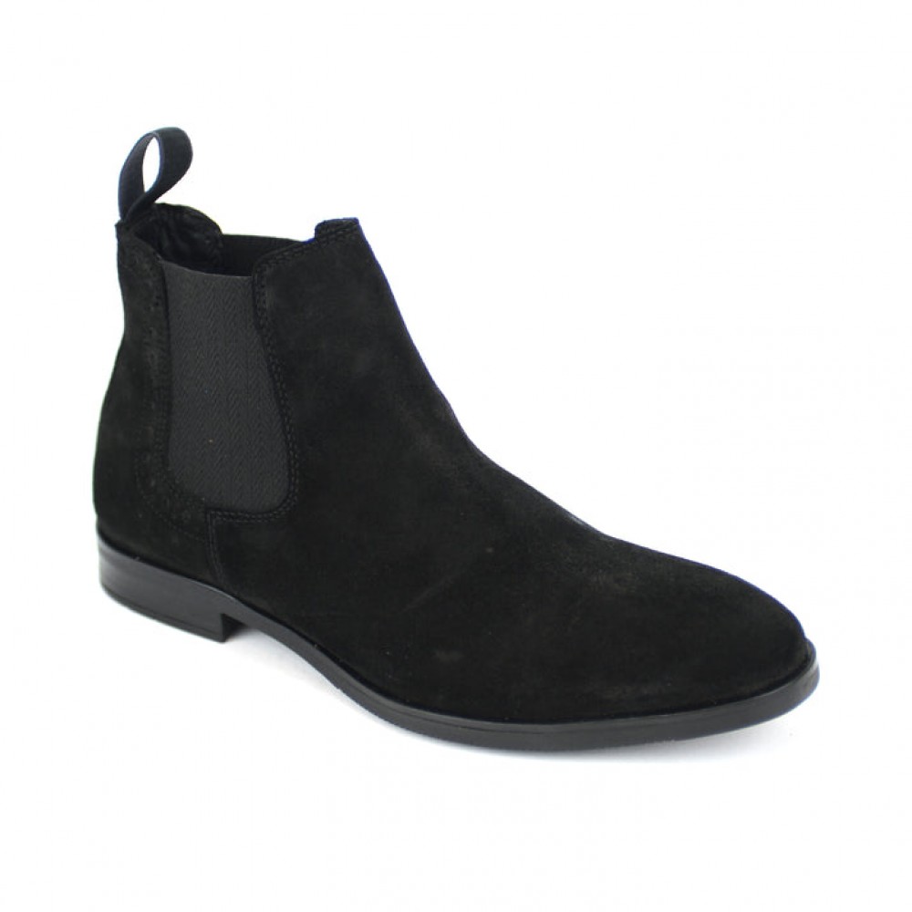 Front Douglas Chelsea Boots - Black