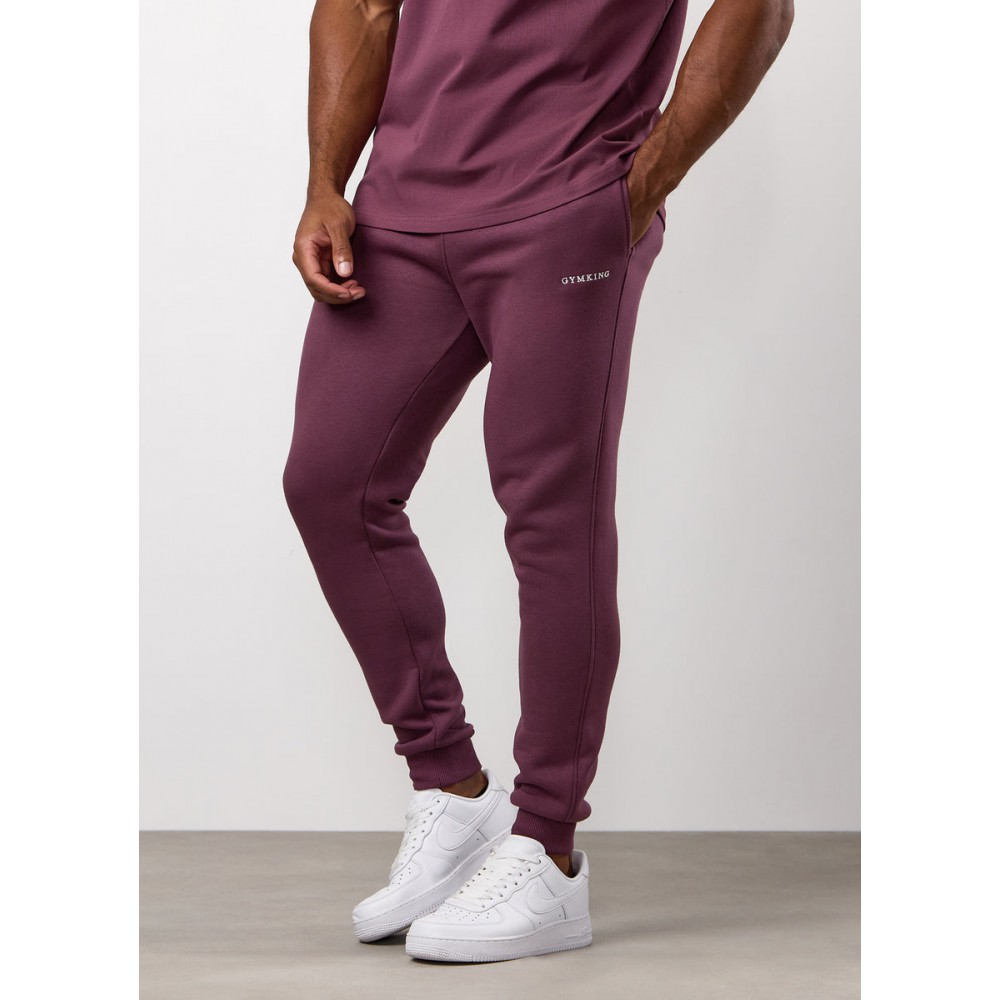Gym King Fundamental Linear Fleece Jogger - Mulberry