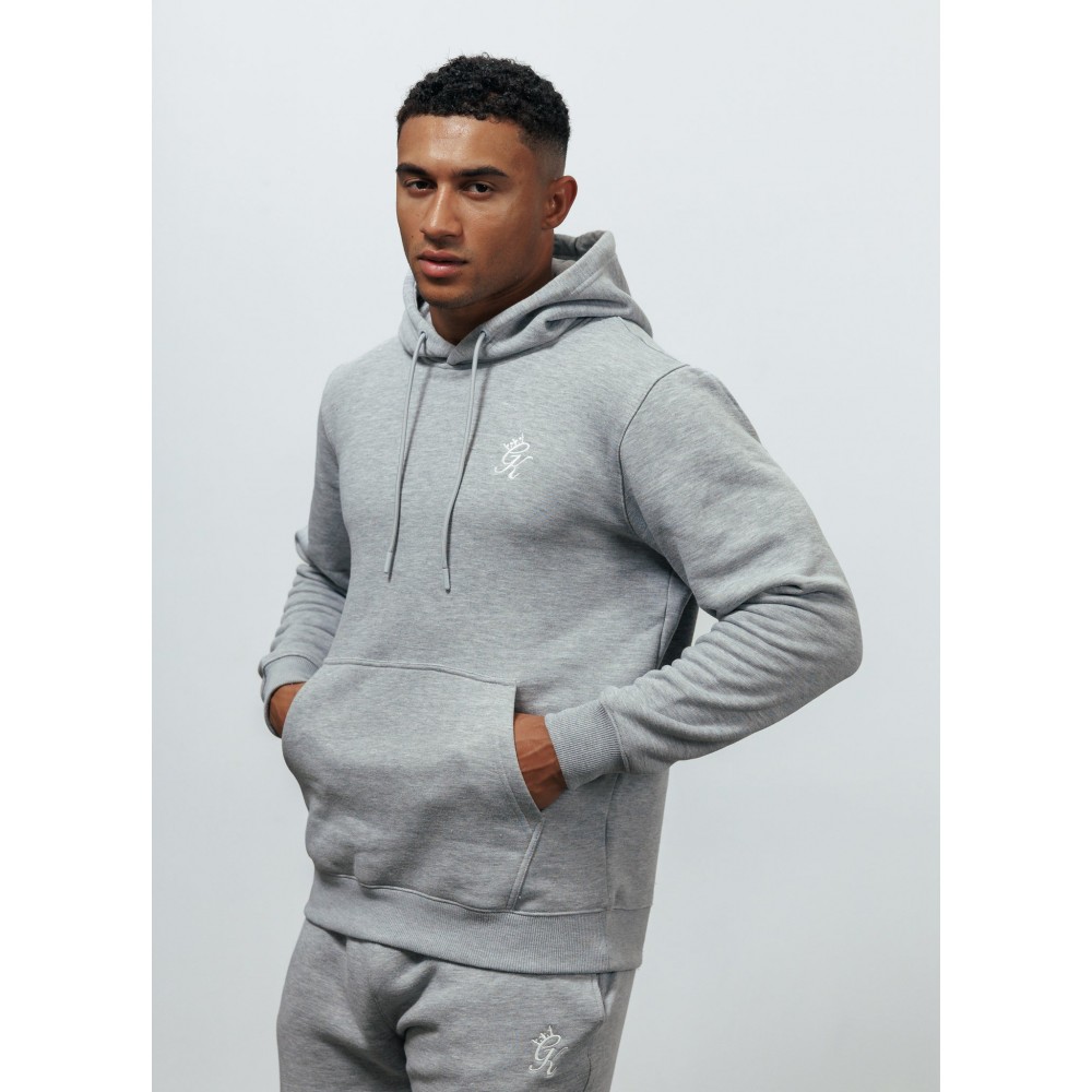 Gym King Fundamental Fleece Hood - Grey Marl