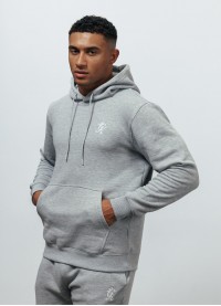 Gym King Fundamental Fleece Hood - Grey Marl