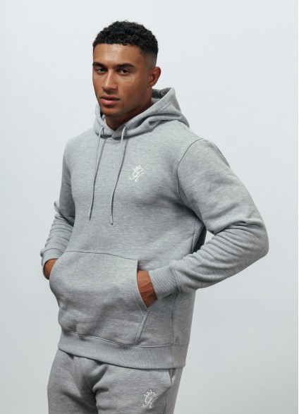 Gym King Fundamental Fleece Hood - Grey Marl
