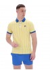 FILA BB1 CLASSIC VINTAGE STRIPED POLO - POPCORN