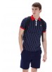 FILA BB1 CLASSIC VINTAGE STRIPED POLO - FILA NAVY