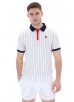 FILA BB1 CLASSIC VINTAGE STRIPED POLO - WHITE