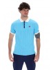 FILA BB1 CLASSIC VINTAGE STRIPED POLO - CYAN