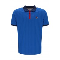 FILA BB1 CLASSIC VINTAGE STRIPED POLO - TURKISH SEA