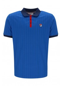 FILA BB1 CLASSIC VINTAGE STRIPED POLO - TURKISH SEA