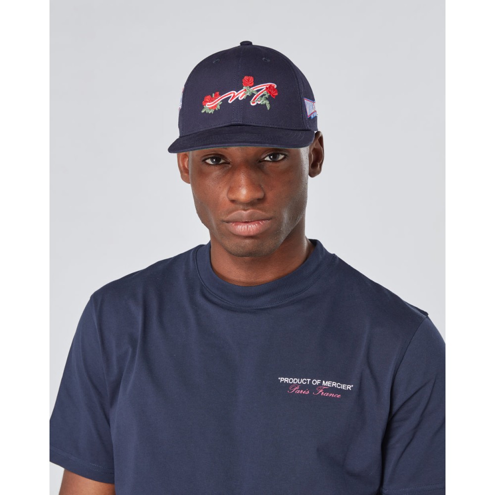 Mercier Ornate Cap - Navy