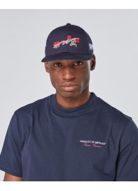 Mercier Ornate Cap - Navy