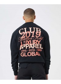 Madison Kohl MK Club Relaxed Crewneck Sweatshirt - Black
