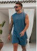 Gym King Purpose Washed Vest - Deep Indigo