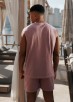 Gym King Purpose Washed Vest - Dusky Mauve