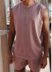 Gym King Purpose Washed Vest - Dusky Mauve