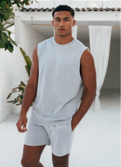 Gym King Purpose Washed Vest - Urban Grey