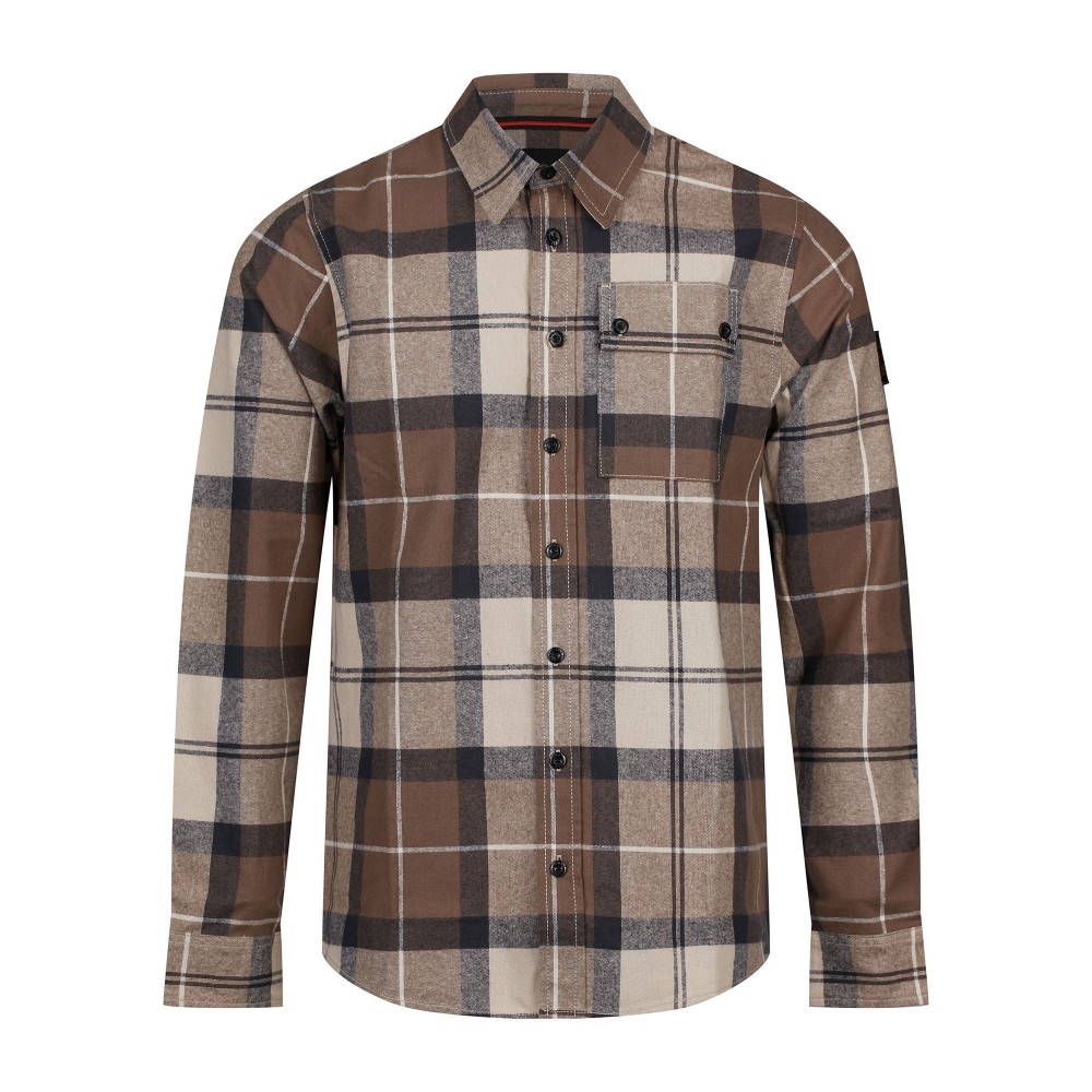 Luke 1977 Bourton Check Shacket - Ecru Check