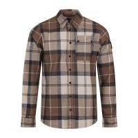 Luke 1977 Bourton Check Shacket - Ecru Check