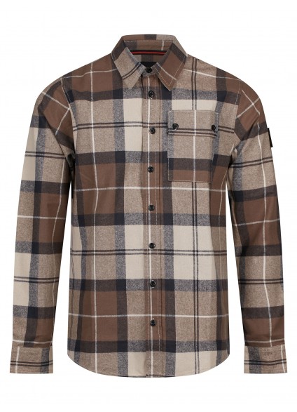 Luke 1977 Bourton Check Shacket - Ecru Check Luke 1977 Bourton Check Shacket - Ecru Check