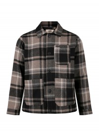 Luke 1977 Bourton Check Shacket - Ecru Check Luke 1977 Bourton Check Shacket - Ecru Check