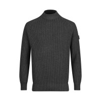 Luke 1977 Cromer Plated Knit Jumper - Charcoal