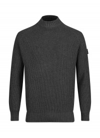 Luke 1977 Cromer Plated Knit Jumper - Charcoal