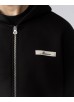 Mercier Script Zip Up Hoodie - Black