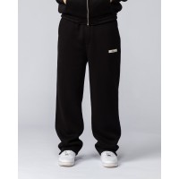 Mercier Script Open Hem Joggers - Black