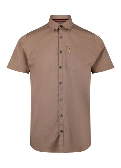 Luke 1977 Ironbridge Tailored Fit Short Sleeve Shirt - Hard Nut