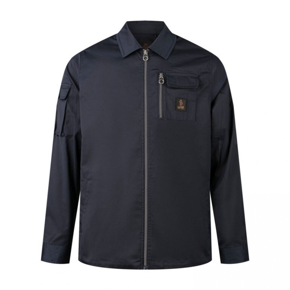 Luke 1977 Vietnam Zip Through Nylon Jacket - Black