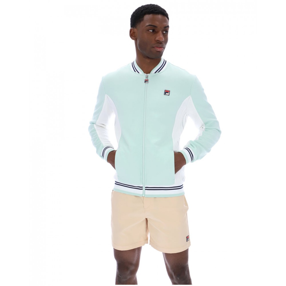 FILA SETTANTA BASEBALL TRACK JACKET - SURF SPRAY