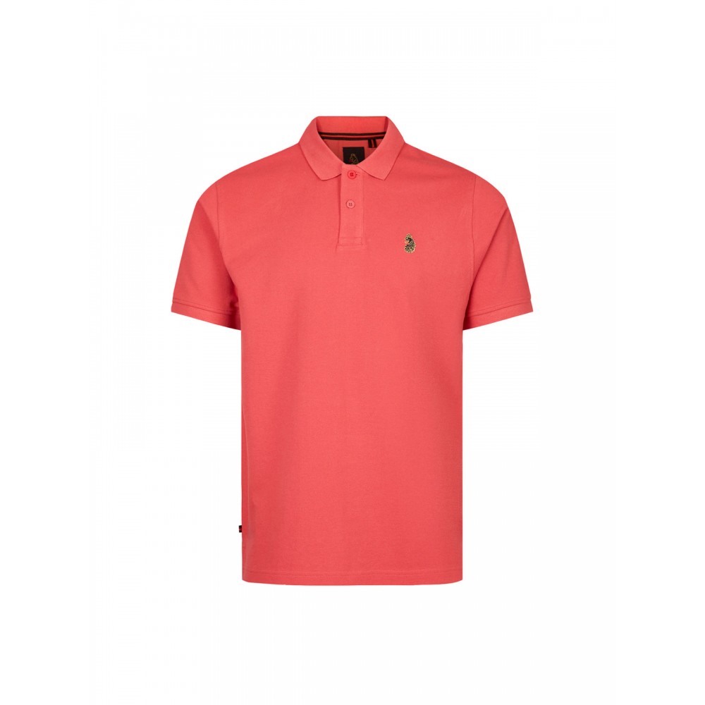 Luke 1977 New Mead Pique Polo Shirt - Watermelon