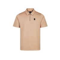 Luke 1977 Euphonic Modal Zip Polo - Fawn