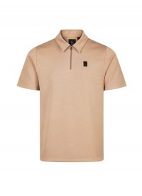 Luke 1977 Euphonic Modal Zip Polo - Fawn