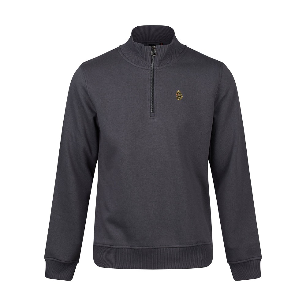 Luke 1977 Sydney 1000 1/4 Zip Sweatshirt - Charcoal