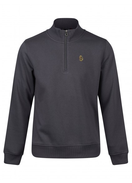 Luke 1977 Sydney 1000 1/4 Zip Sweatshirt - Charcoal