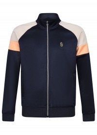 Luke 1977 Kas 3 Zip Through Funnel Neck Sweatshirt - Dark Navy