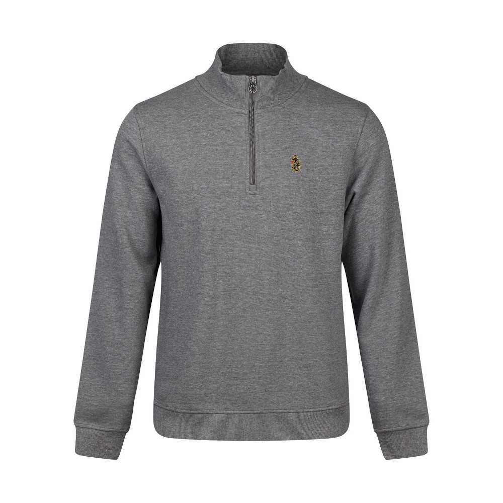 Luke 1977 Sydney 1000 1/4 Zip Sweatshirt - Mid Marle Grey