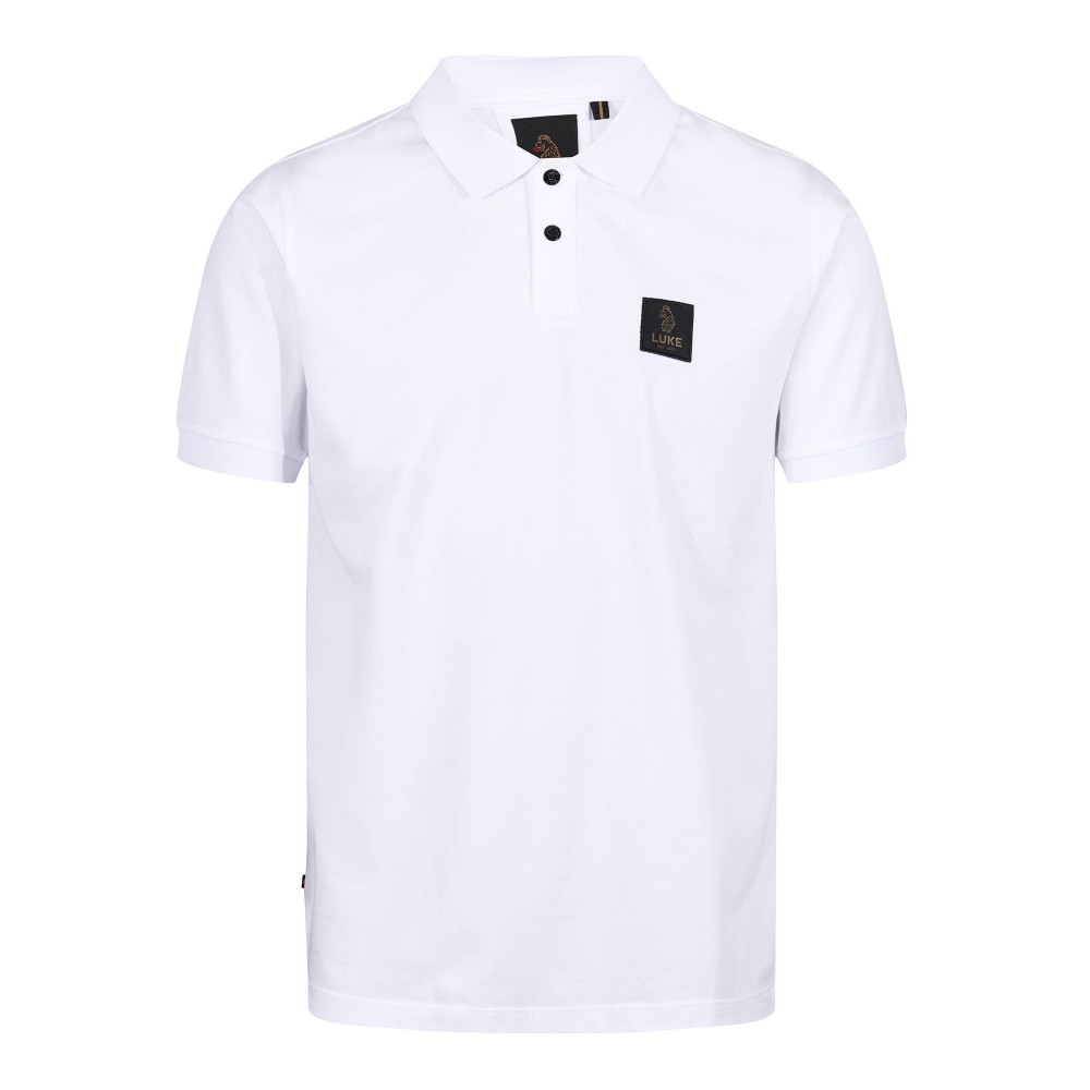 Luke 1977 Laos Pure Cotton Polo - White